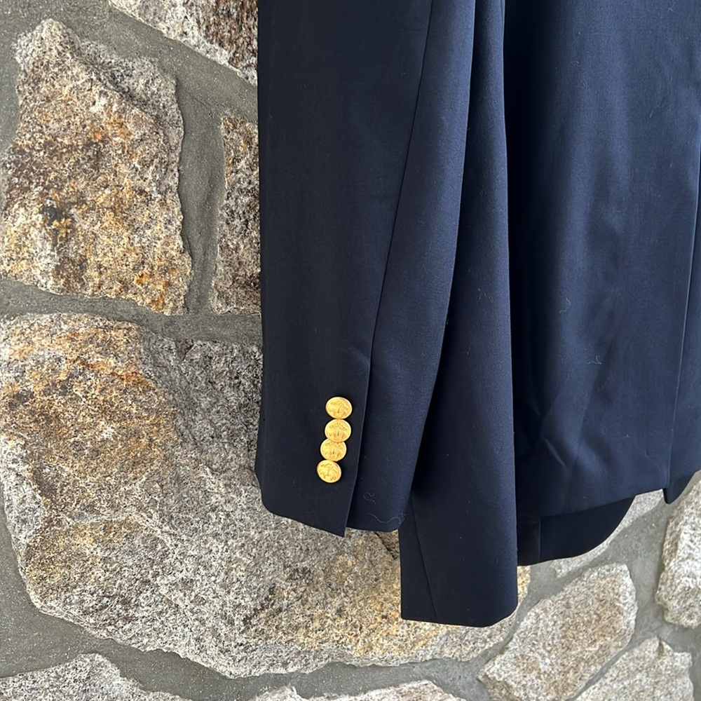 Brooks Brothers “346” Three Button Navy Blazer View 4